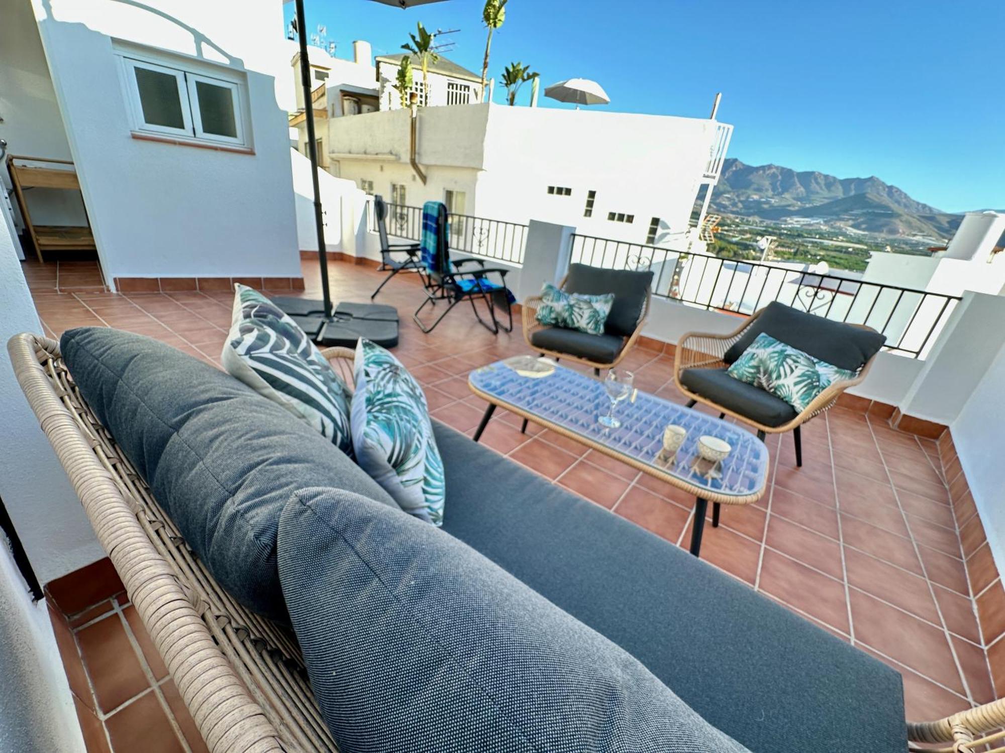 Casa Carmen Terraza Y Patio Privado En Salobrena Villa Eksteriør bilde