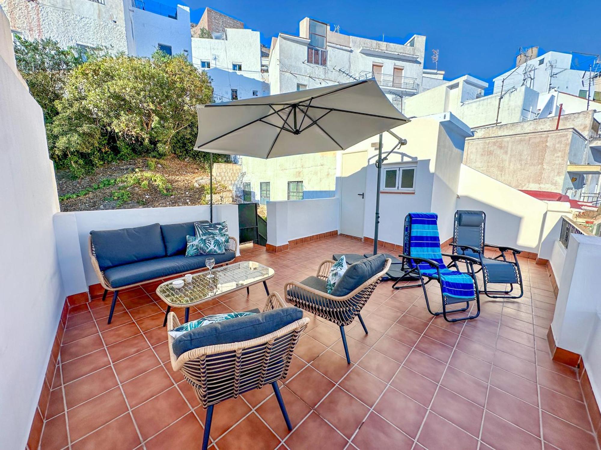 Casa Carmen Terraza Y Patio Privado En Salobrena Villa Eksteriør bilde